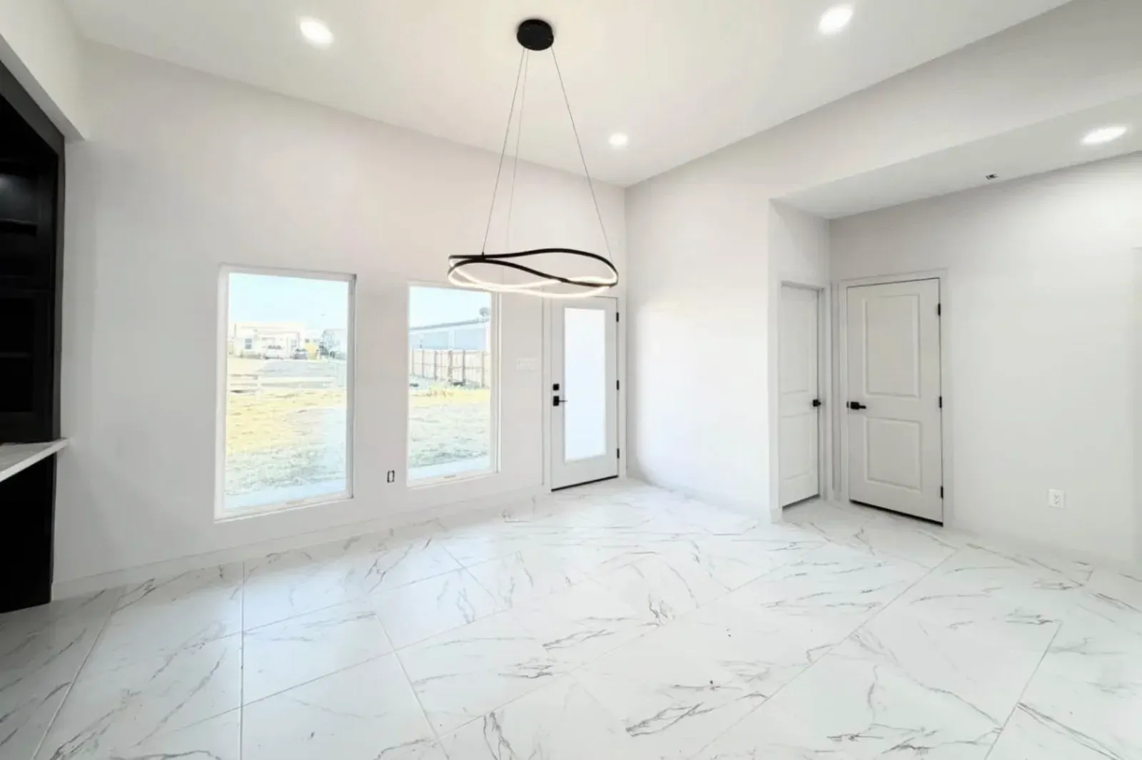 A bright room with new windows and interior doors