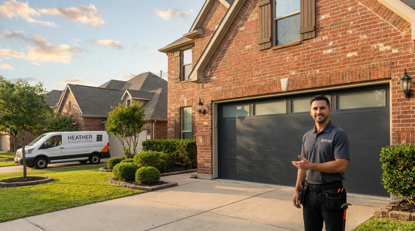 New garage door installation